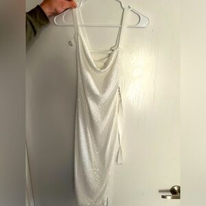 Sparkly white dress